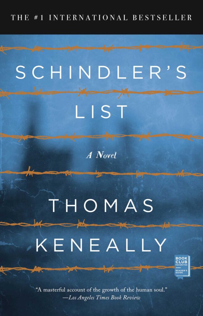 Omslag til Schindler's List af Thomas Keneally – anmeldt af Peter Pinkowsky
